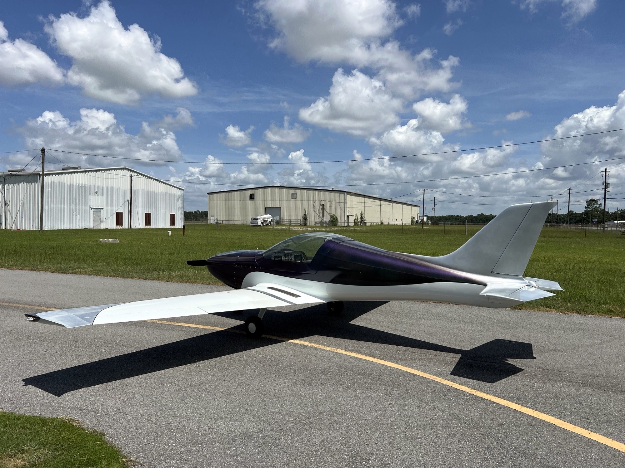 Saberwing aircraft on the ramp